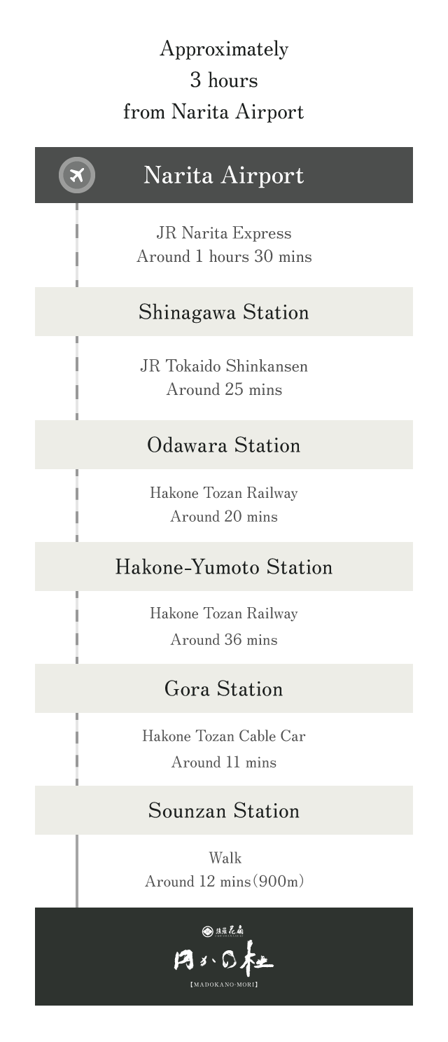 For Guests Arriving by Train or Plane