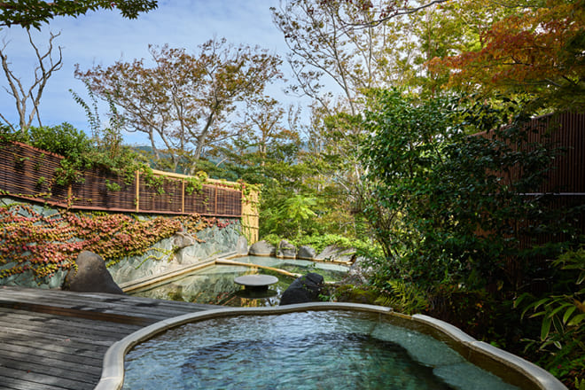 自然の息吹、心身の解放 多彩な露天風呂